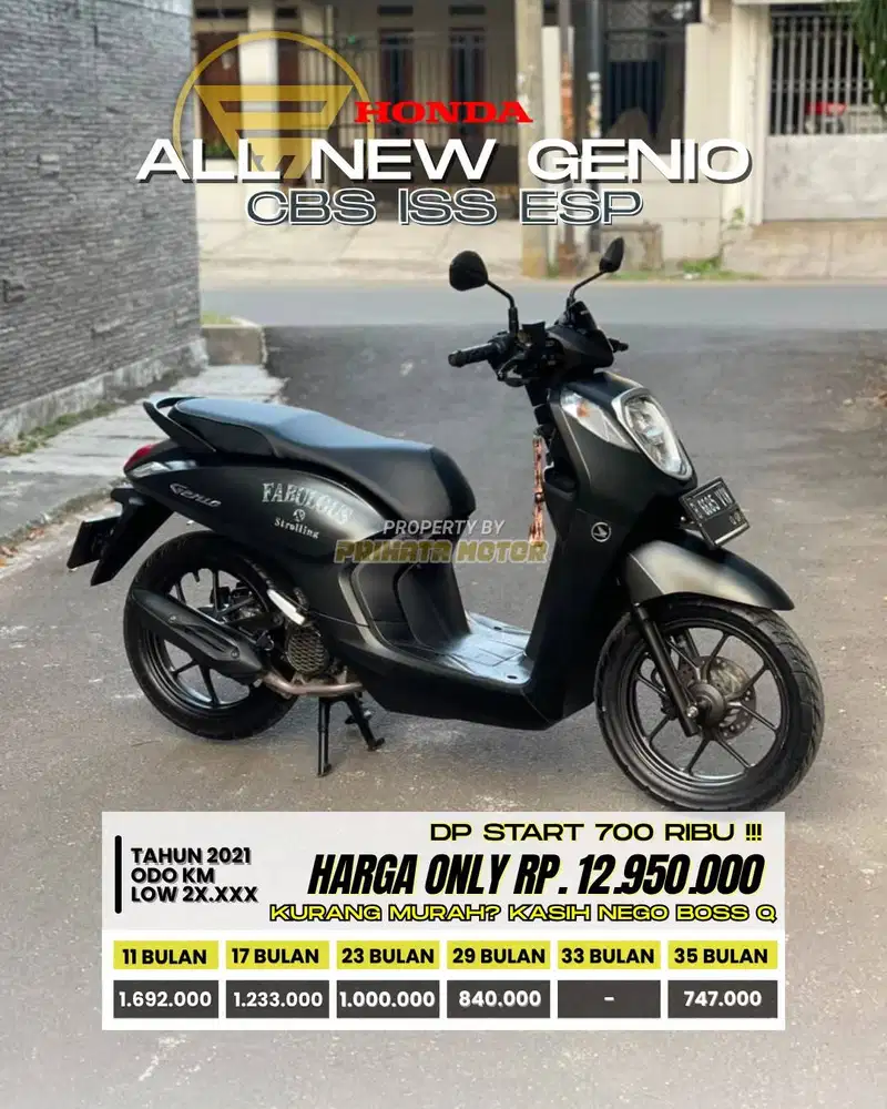 HONDA GENIO CBS ISS 2021 !!!