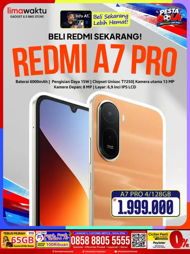 Redmi A7pro harga 1jtan gratis ongkir