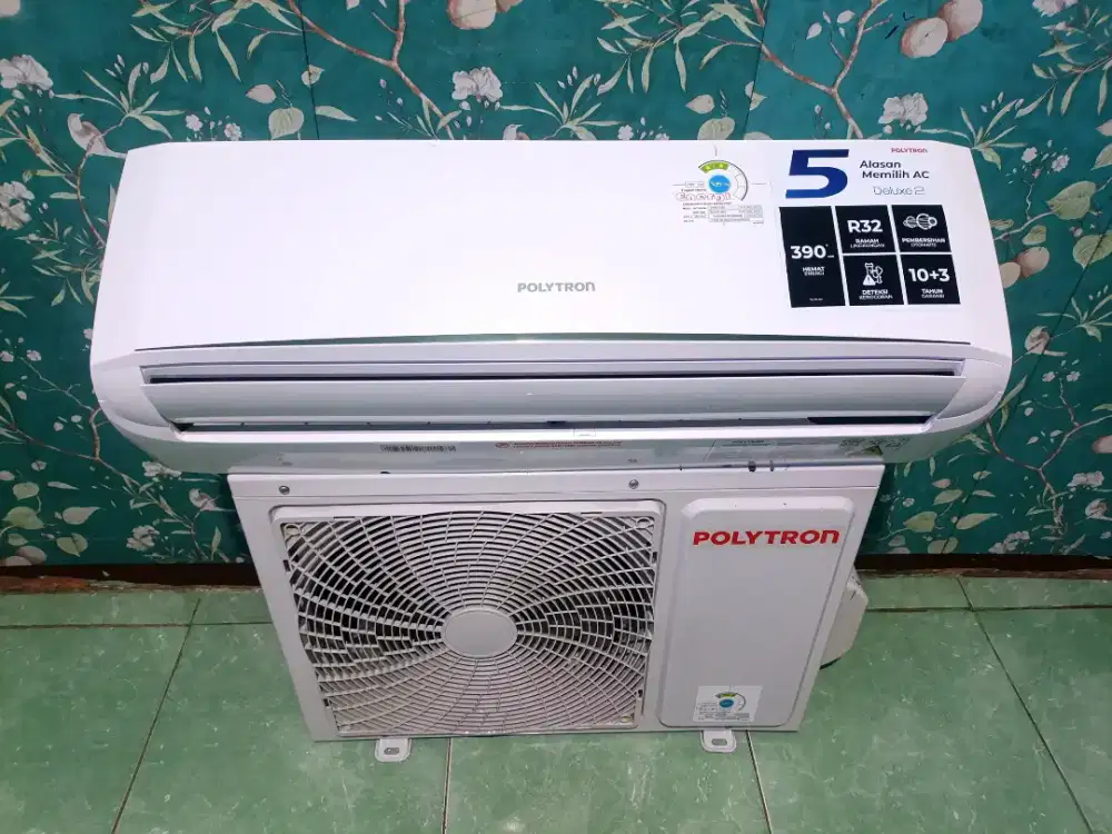 Ac polytron 1/2 pk, low watt seperti baru,