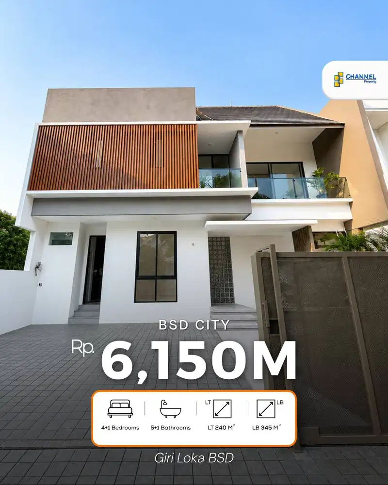 Di Jual Rumah Baru SHM Hunian Strategis di BSD Giri Loka
