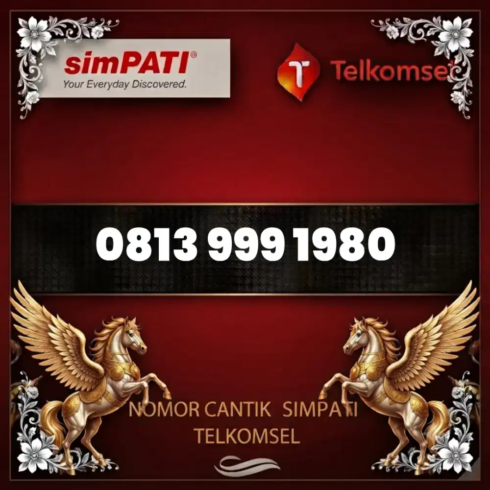 Nomor cantik simpati Telkomsel seri tahun