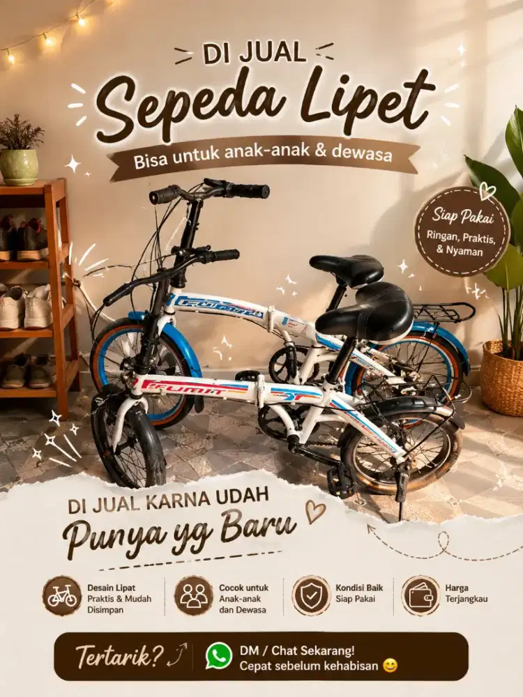 Di jual 2 sepeda