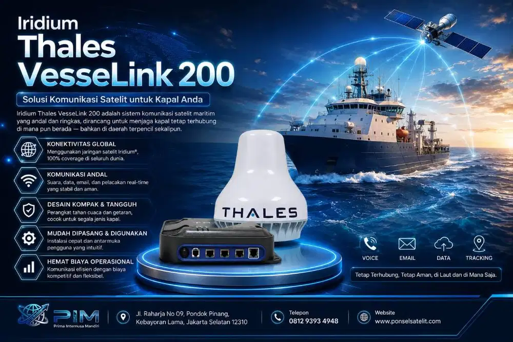 Modem Satelit BroadBand Iridium Thales VesseLink