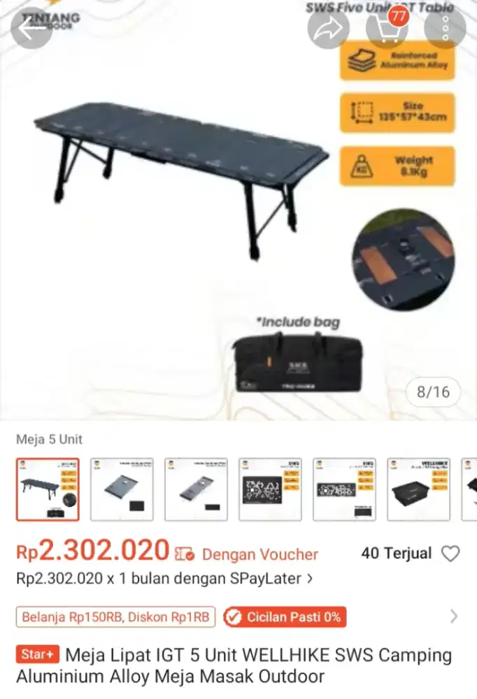 FS meja IGT SWS 5U for camping