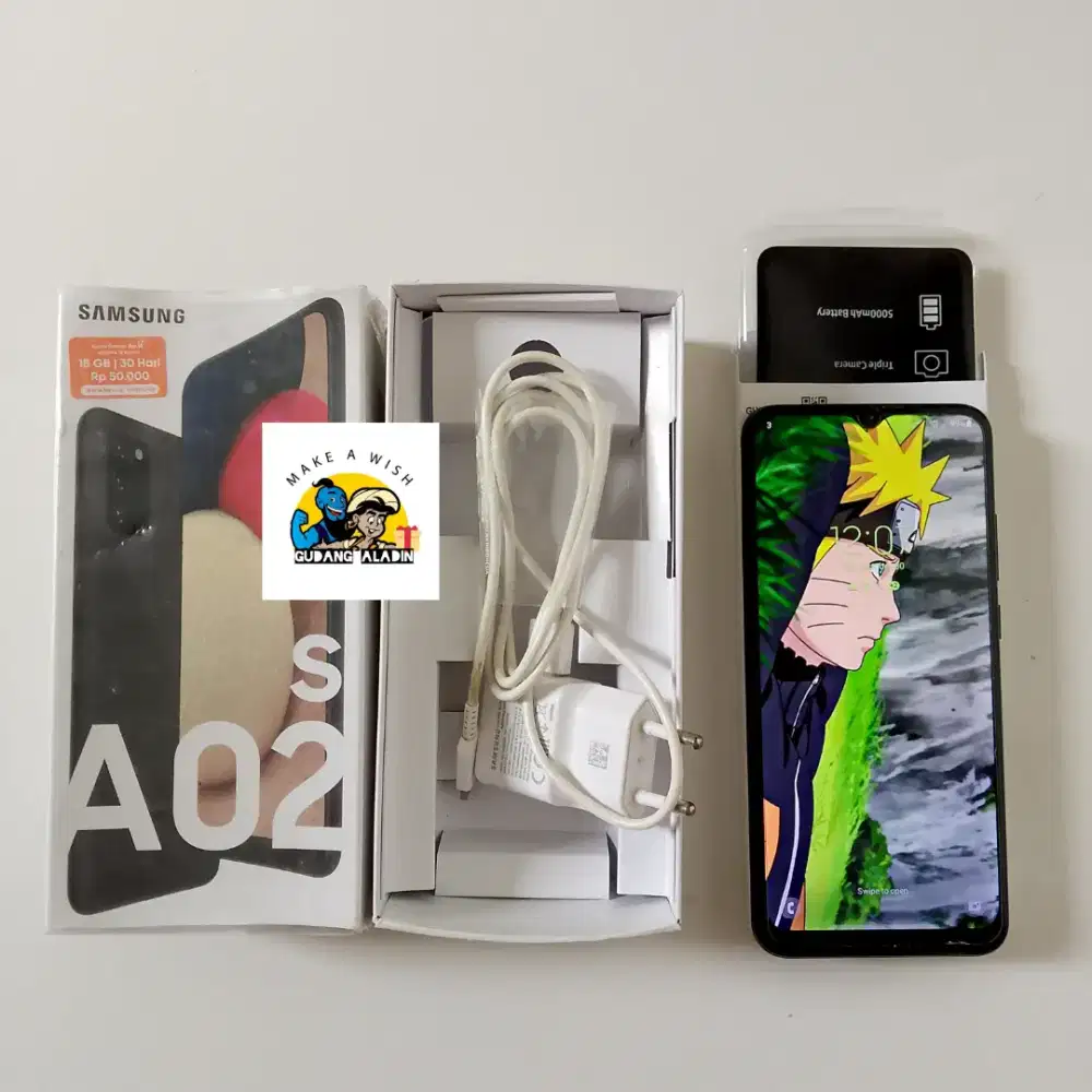 Samsung A02S
Ram 4 /64 GB Resmi SEIN (baca diskripsi barang)