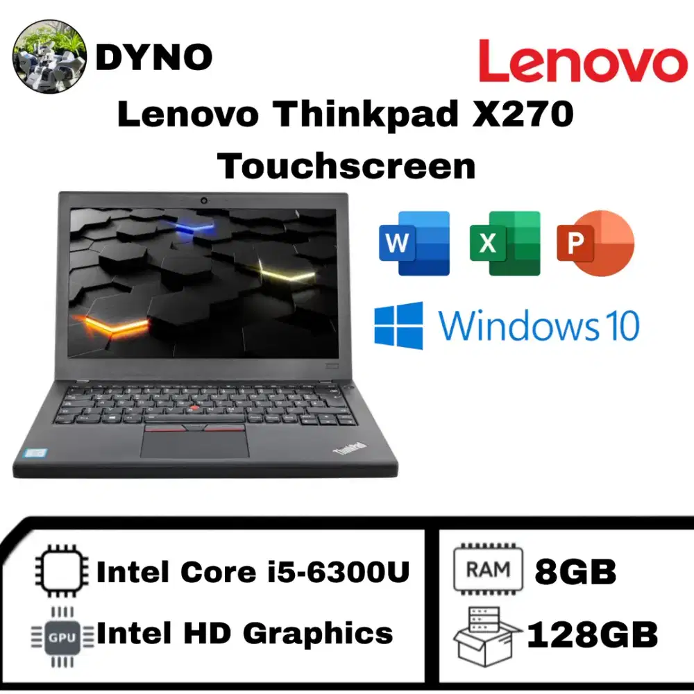 Lenovo Thinkpad X270, Intel i5-6300u RAM 8GB SSD 128GB