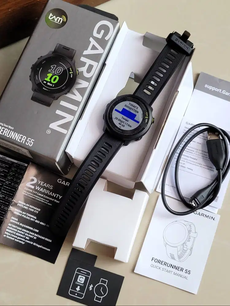 Garmin Forerunner 55 Garansi Resmi Indonesia Gress Like New Fullset