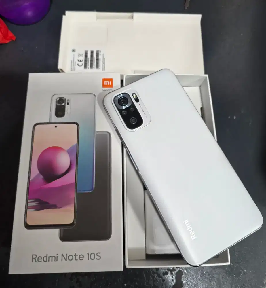 Redminote 10s 8/128 ex resmi MULUS FULLSET ORIGINAL BAWAAN