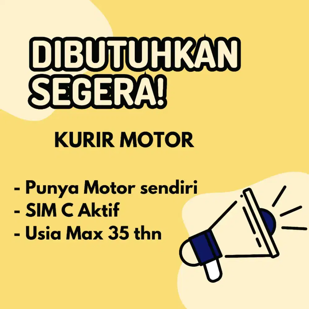 Lowongan KURIR MOTOR