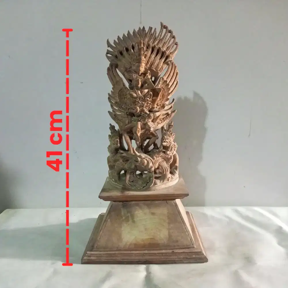 Patung Kayu Ukiran Garuda Wisnu Kencana Bali Klasik • Pajangan Vintage