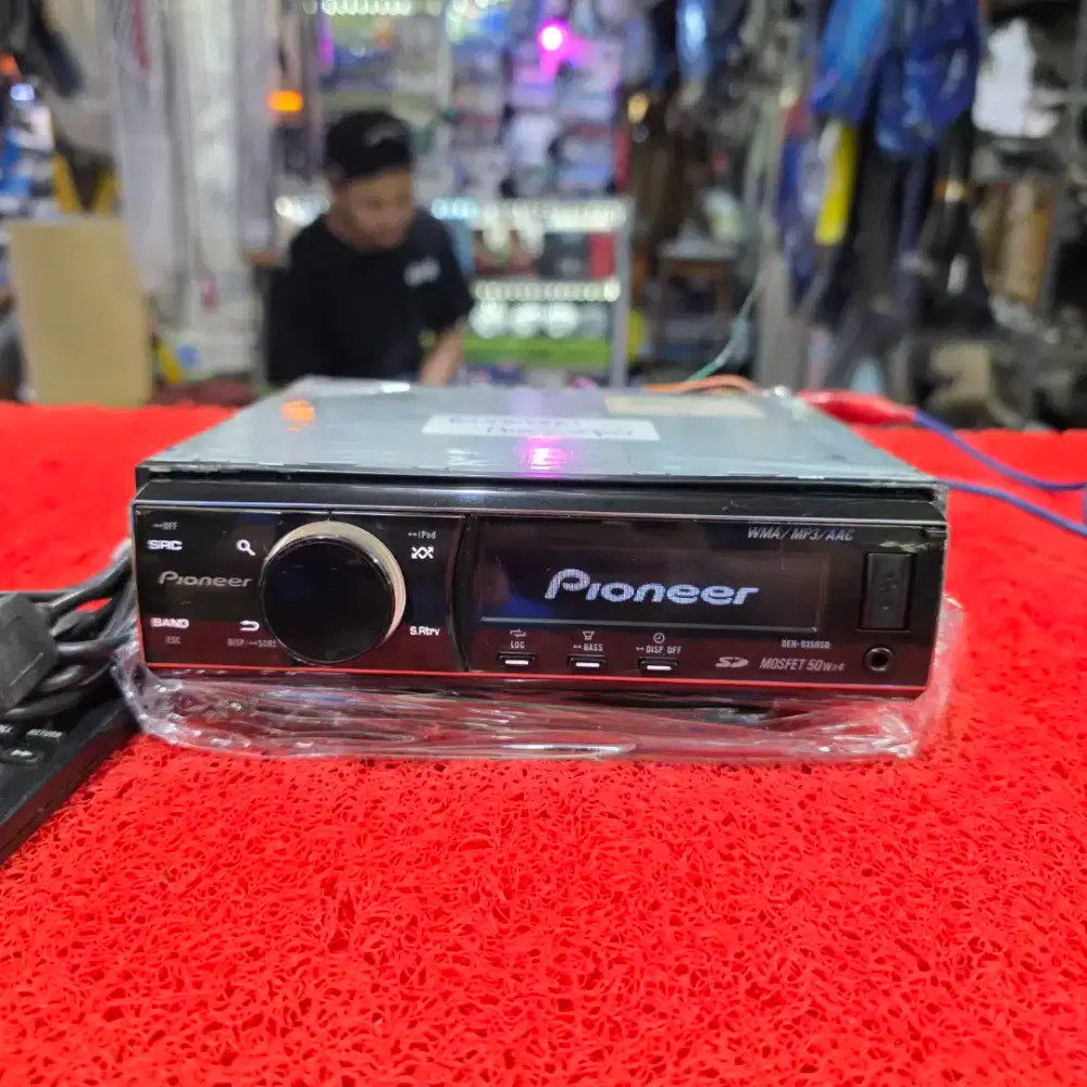 Head Unit Single Din Pioneer DEH-9350SD USB sudah dipasang Bluetooth