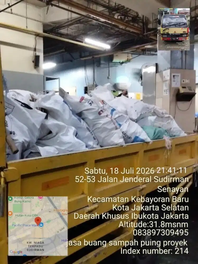Jasa buang puing dan angkutan sampah