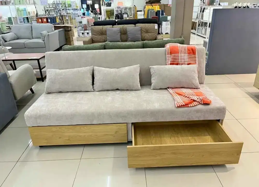 TERLARIS SOFA BED MELOFA MURAH MINIMALIS