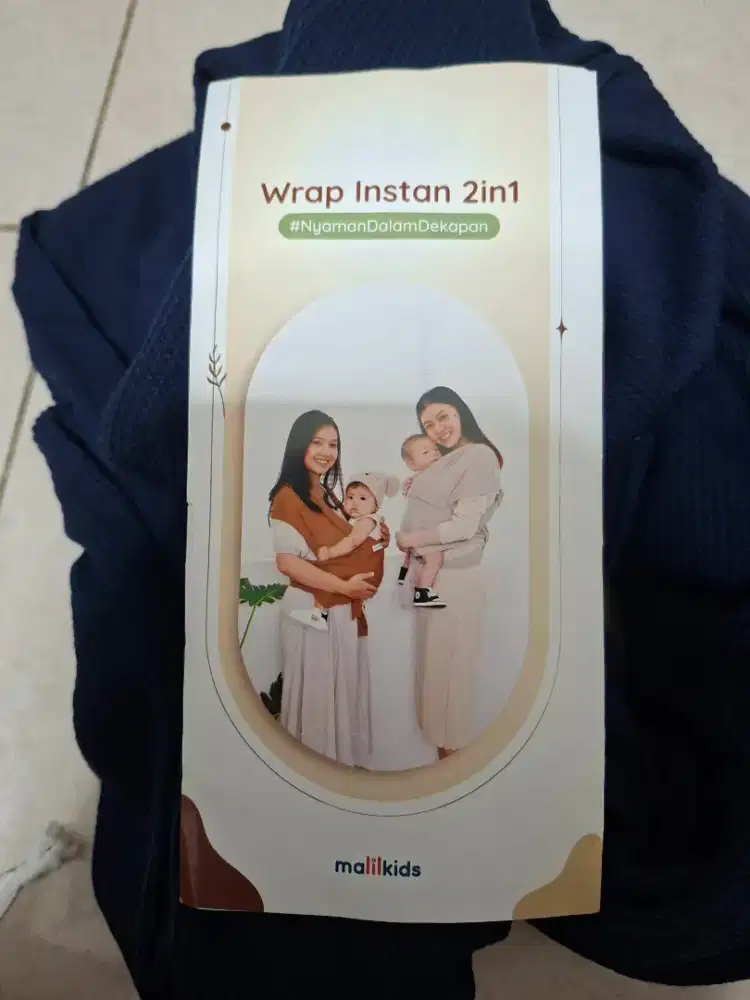 Malilkids Gendongan Bayi Wrap Instant 2in1 Waffle Knit