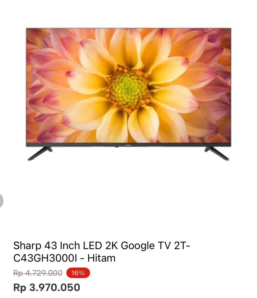 SHARP GOOGLE TV 43inci
