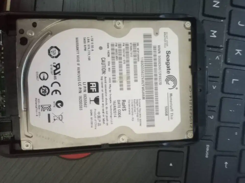 HARDISK LAPTOP SEAGATE 500GB NORMAL