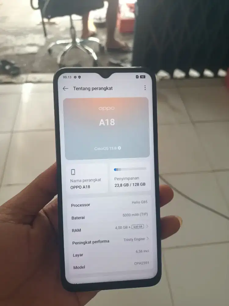 Oppo A18 ram 4+4/128