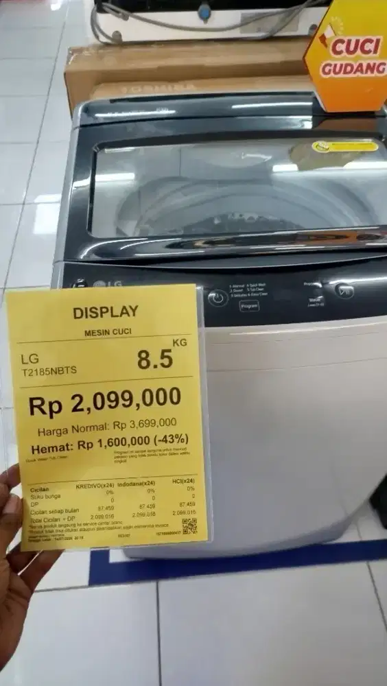 MESIN CUCI LG T2185NBTS