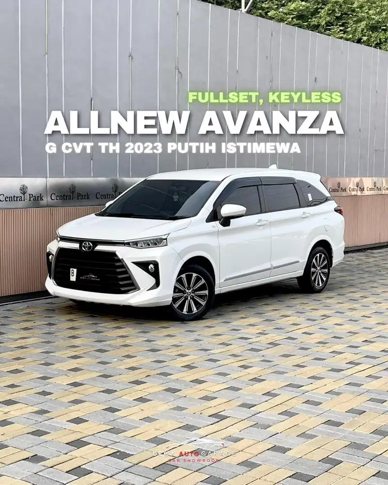 All New Avanza G Matic 2023 Putih Istimewa