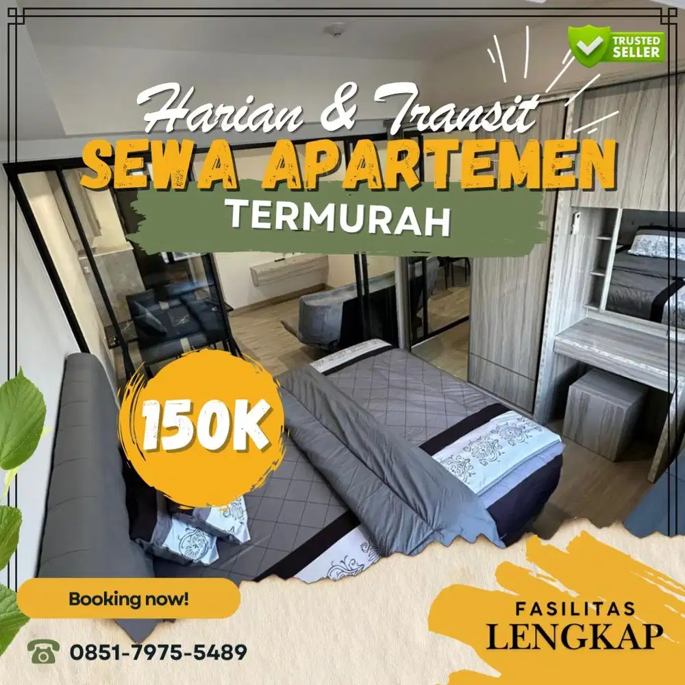 Apartemen COLLINS BOULEVARD Sewa Harian/Transit Termurah Tangerang