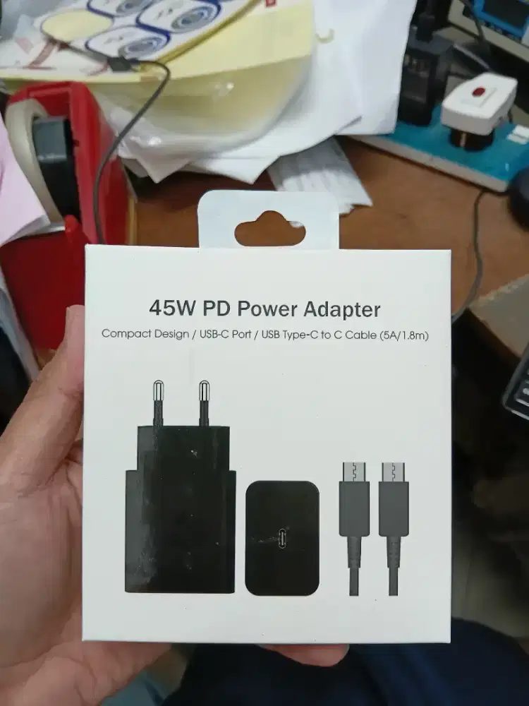Charger Samsung Super Fast Charging 45 Watt Kondisi Baru