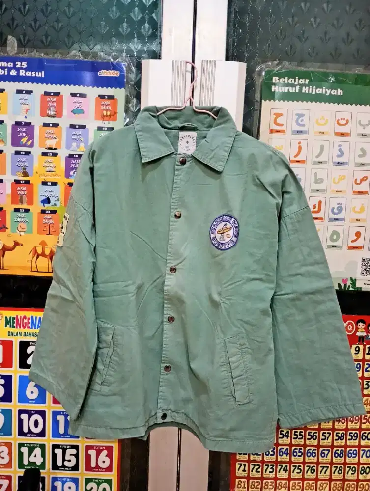 Jacket Coach Traveology Size XL Green Hijau