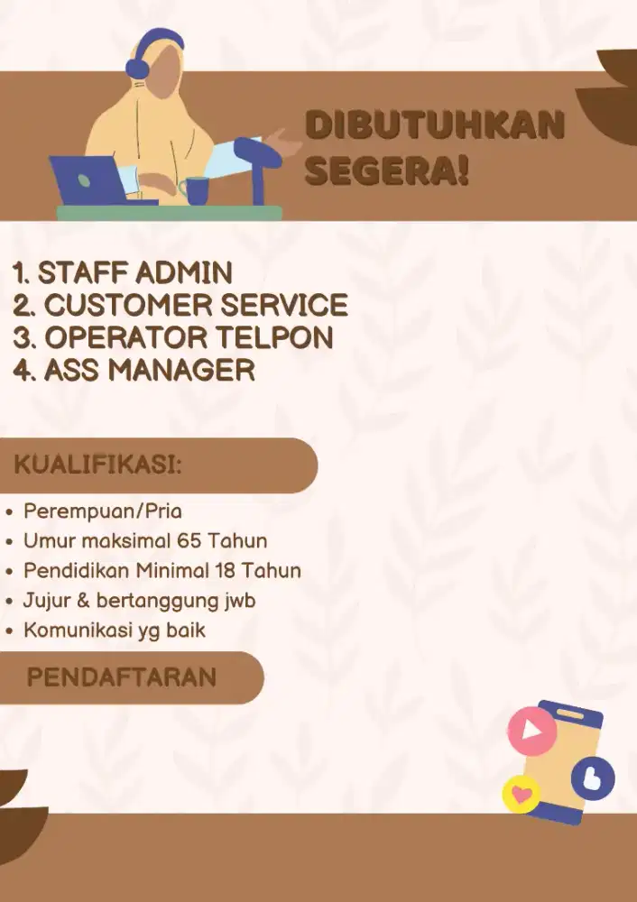 DIBUTUKAN KARYAWAN UNTUK BULAN INI