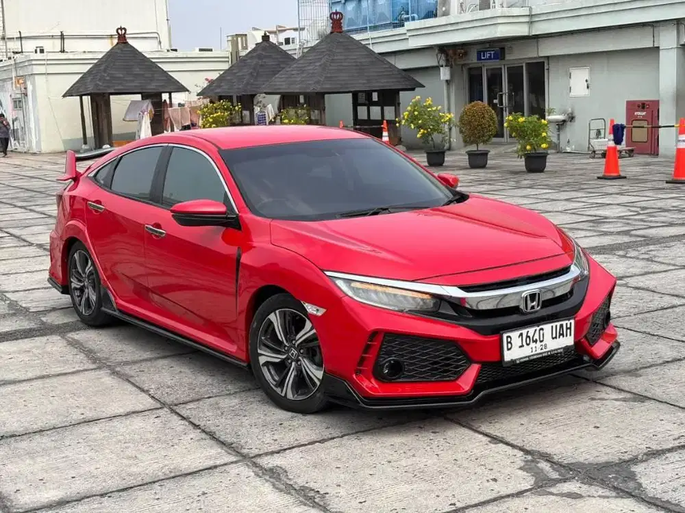 ‼️hot‼️Honda Civic 1.5 Turbo sedan merah upgrade type R 2019 2018 2017