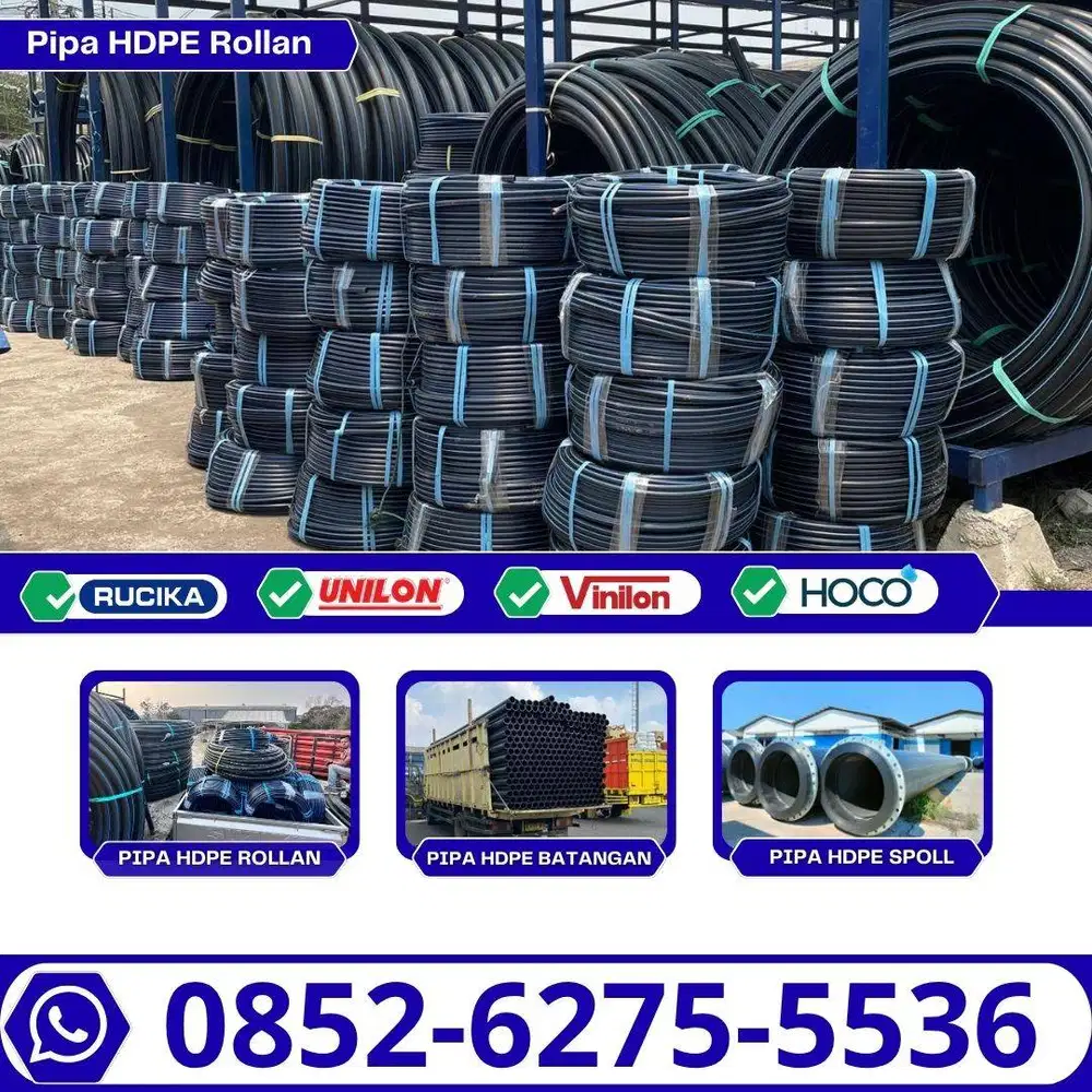 Pipa Hdpe Rollan Ukuran 1.1/4 Inch (40mm) Selang Hdpe 100mtr