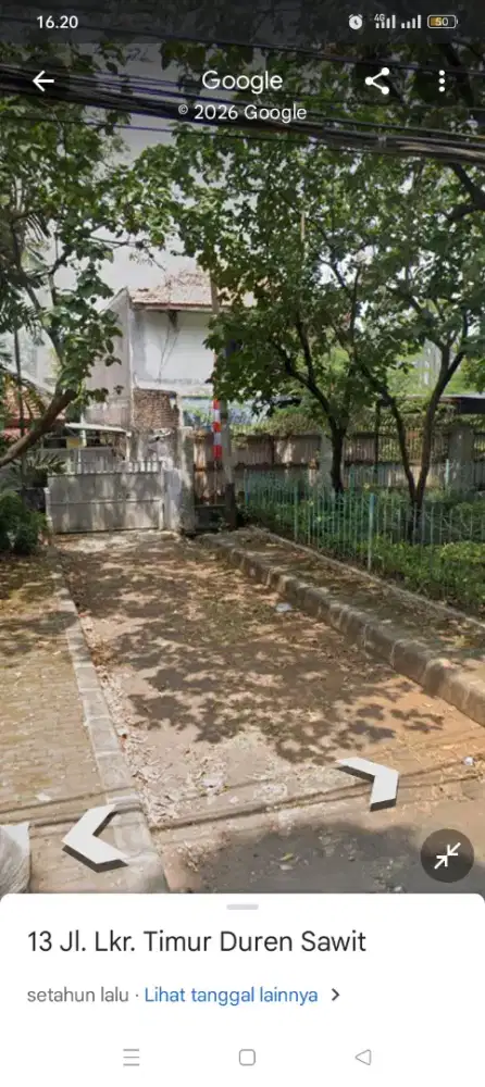 Jual 3 milyar rumah beserta tanah dgn ukuran 500 seharga 3,5m nego