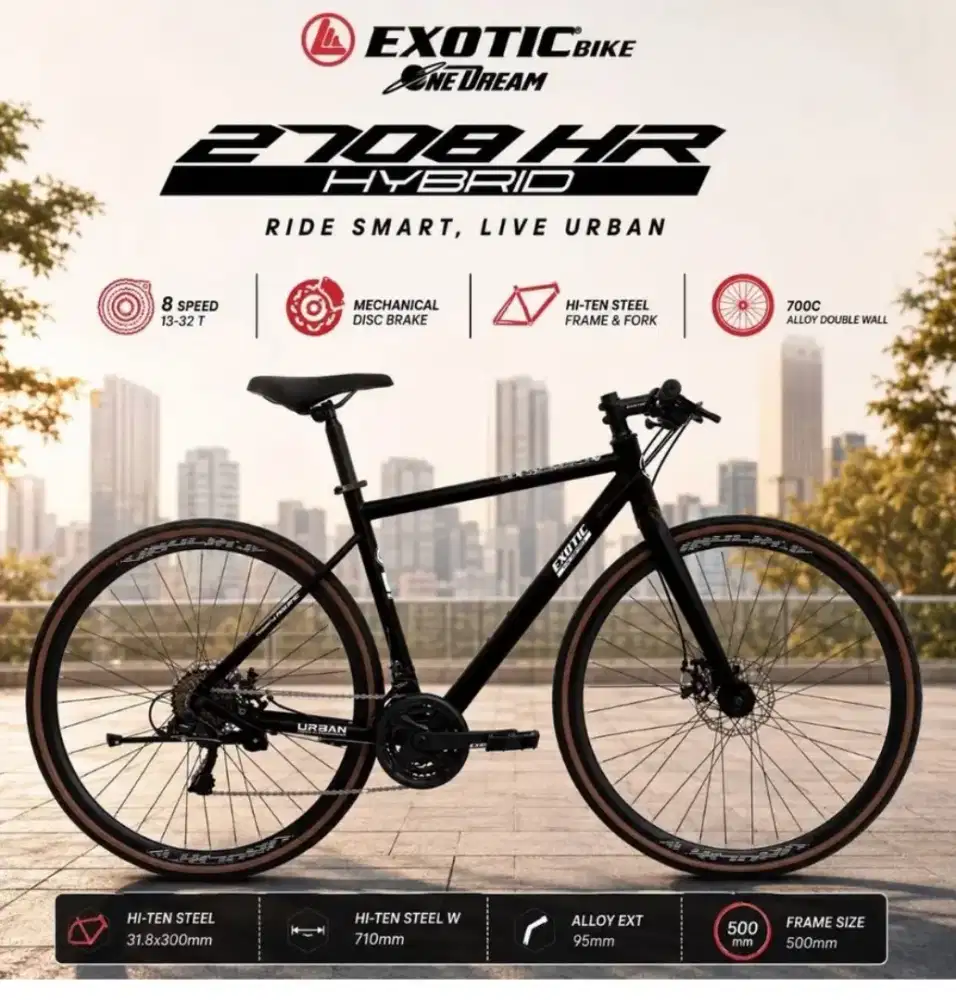 Sepeda Gunung Exotic UK 700x28 fixie berkualitas