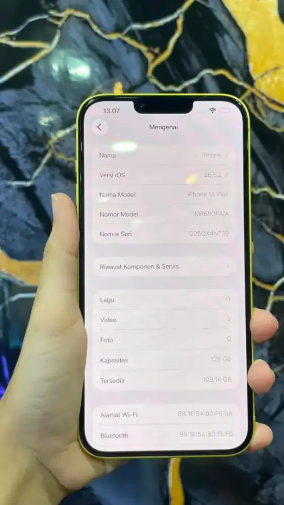 iPhone 14 plus 128 iNox mantap