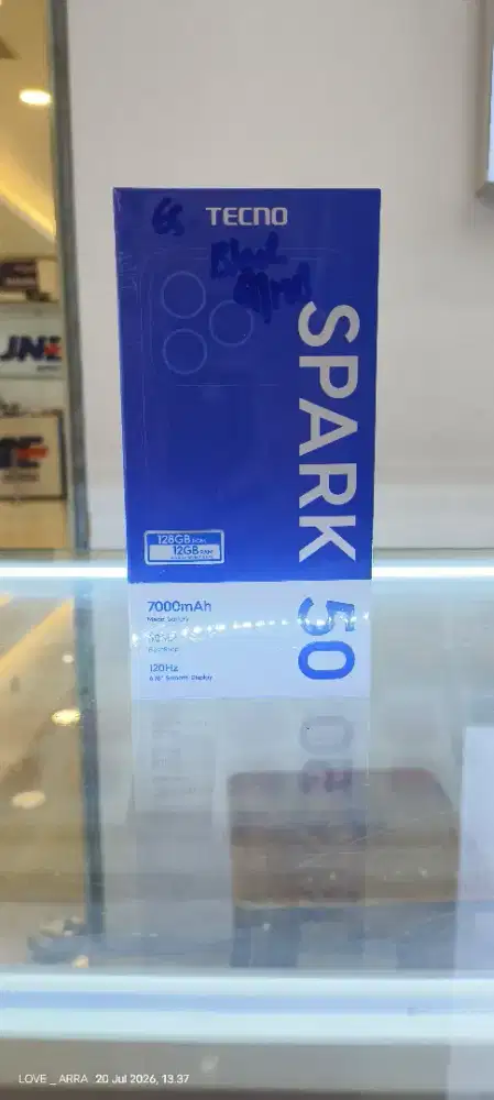 Tecno spark 50 4/128gb garansi resmi