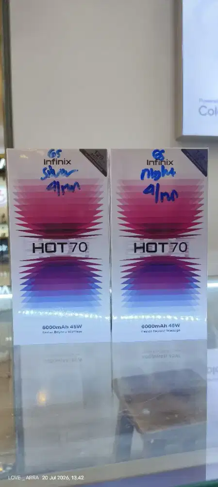 Infinix hot 70 4/128gb garansi resmi