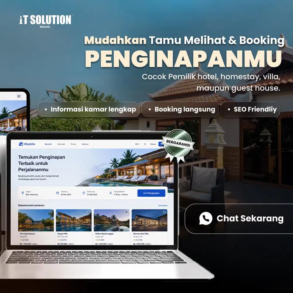Pembuatan Website Villa dan Homestay