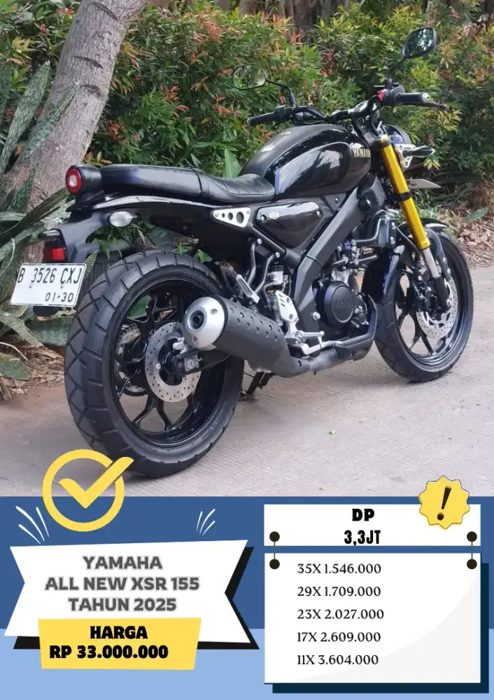 KM 3RB! YAMAHA ALL NEW XSR 155 TAHUN 2025