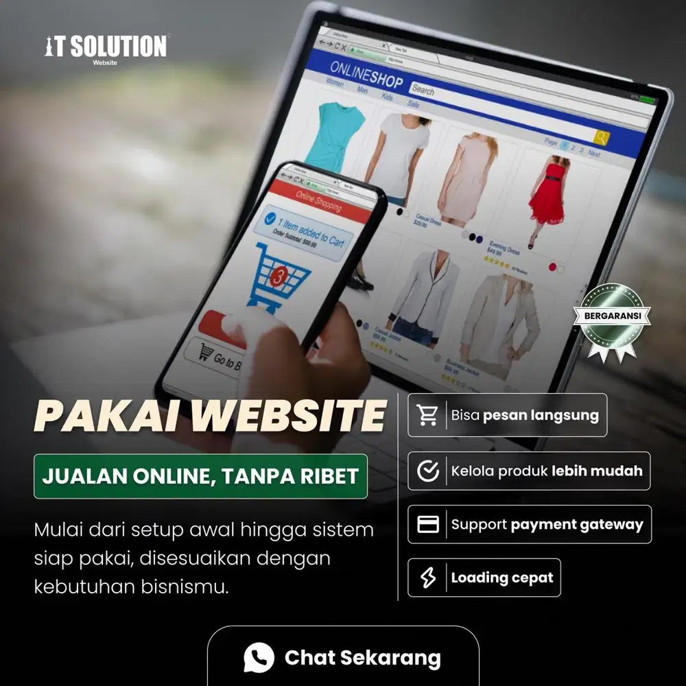 Pembuatan Website Toko Online Konek Payment Gateway