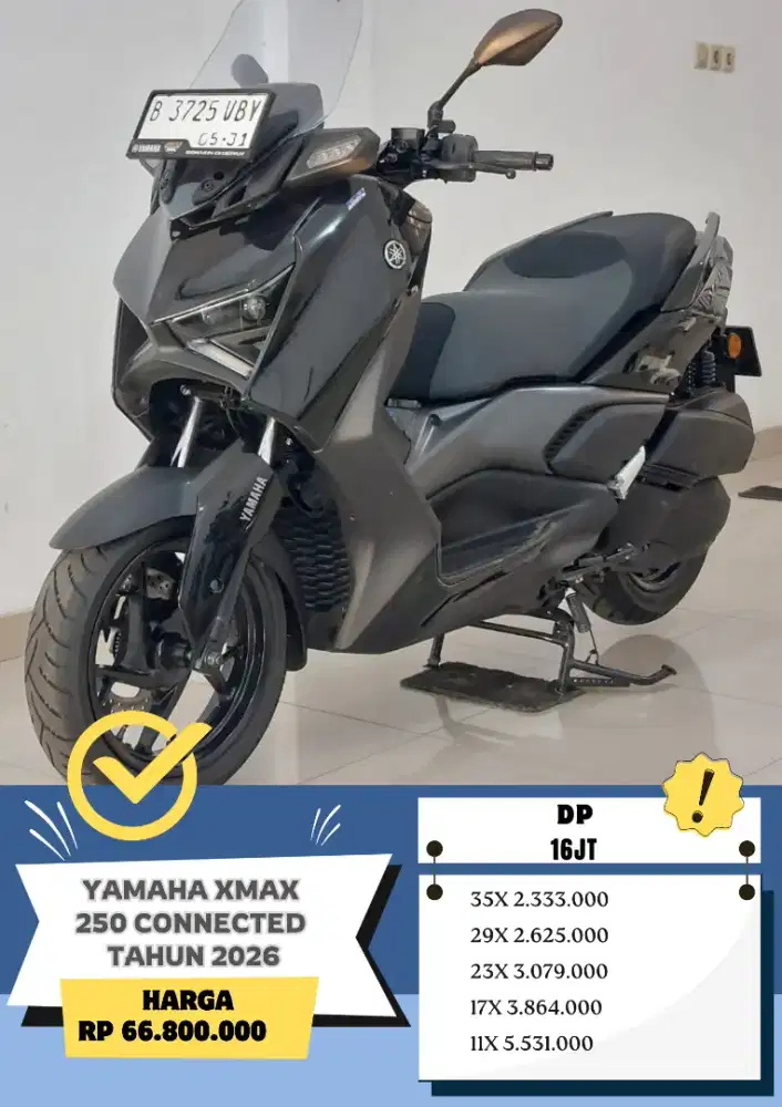 YAMAHA XMAX 250 CONNECTED TAHUN 2026 KM 800PERAK