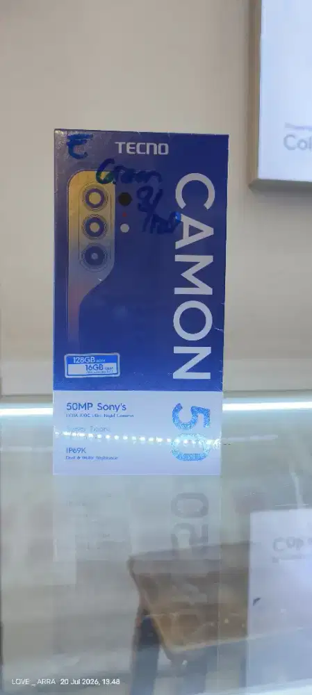 Tecno camon 50 8/128gb garansi resmi