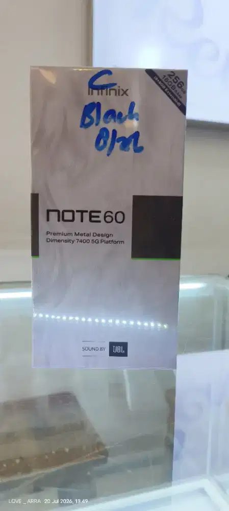 Infinix note 60 5g 8/256gb garansi resmi