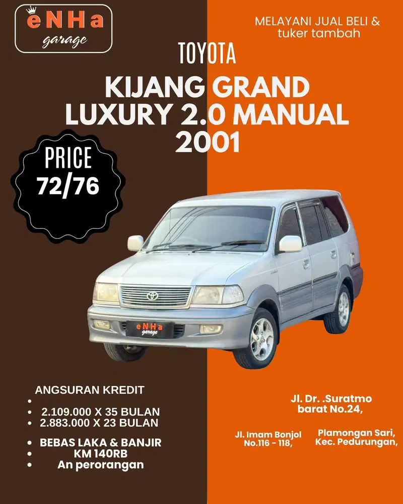 Kijang Krista Grand Luxury 2.0 Manual 2001