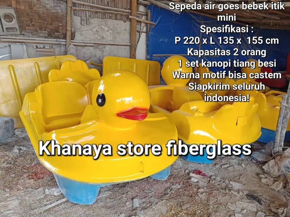 Sepeda goes air karakter bebek itik mini,perahu bebekkan goes air baru