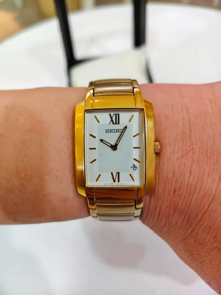 Seiko 7N39-0AW0 Vintage Classic Tank Fullgold All Original Mulus