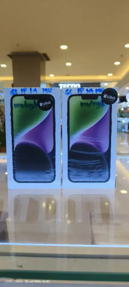 Iphone 14 128gb garansi resmi ibox 1tahun