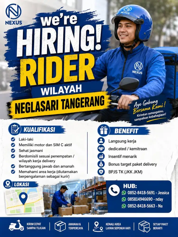 LOKER KURIR NEGLASARI