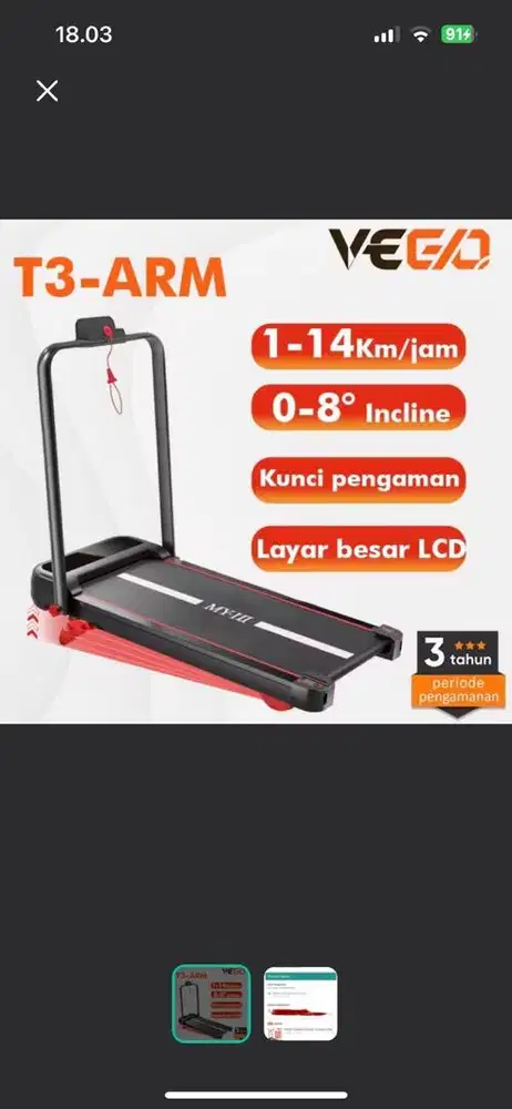 Jual Trademill kondisi apa adanya