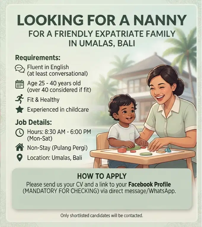 Nanny Bali - Expatriate Family Kondisi Fit & Sehat