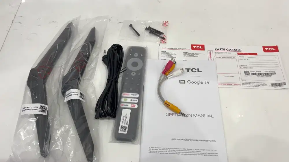 TV TCL 55P635 55 4K UHD Google TV | Normal Mulus | Siap Pakai