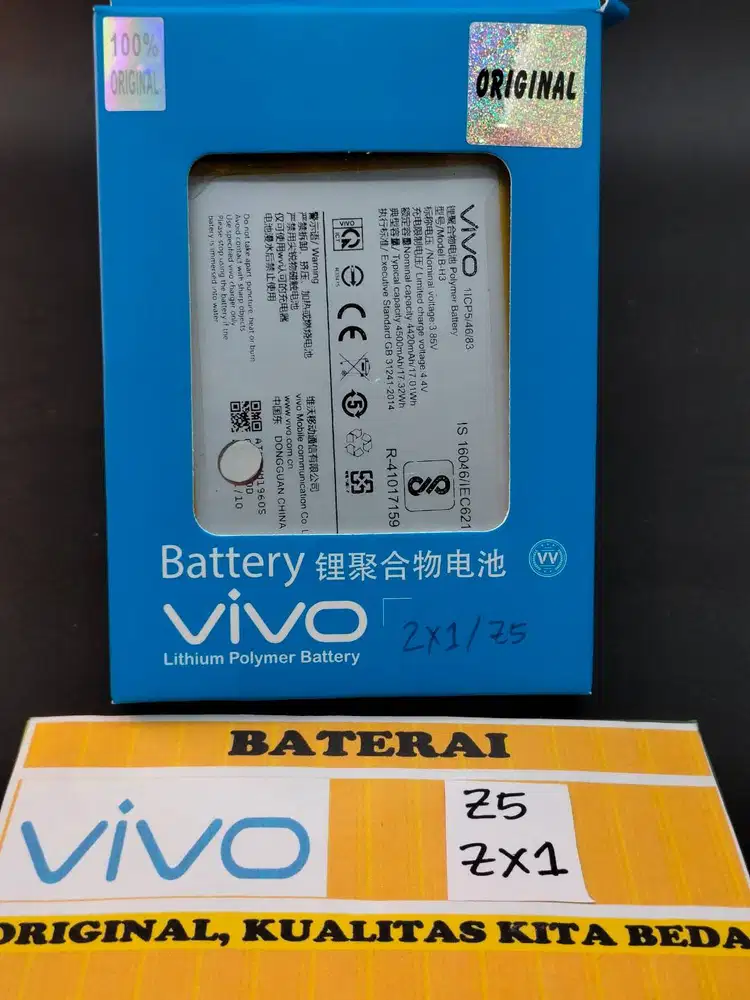 Baterai VIVO Z5 ZX1 Baterai B-H3 ORIGINAL BERGARANSI