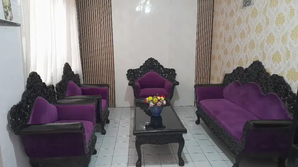 Bangku + Meja kayu jati classic